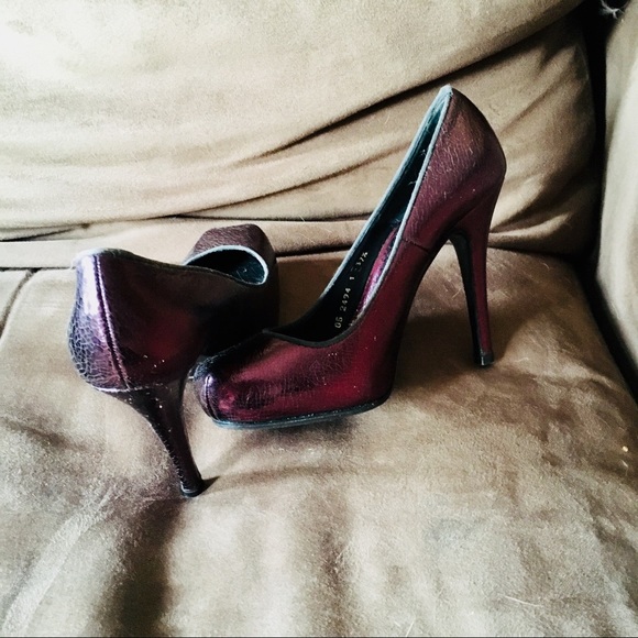 Te Casan Platform Stiletto Purple Sz 37.5 - Picture 5 of 5